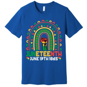 Juneteenth June 19 1865 Rainbow Blm Black History Freedom Cute Gift Premium T-Shirt