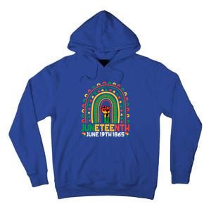 Juneteenth June 19 1865 Rainbow Blm Black History Freedom Cute Gift Tall Hoodie