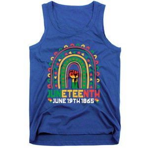 Juneteenth June 19 1865 Rainbow Blm Black History Freedom Cute Gift Tank Top