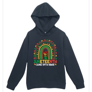 Juneteenth June 19 1865 Rainbow Blm Black History Freedom Cute Gift Urban Pullover Hoodie