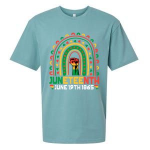 Juneteenth June 19 1865 Rainbow Blm Black History Freedom Cute Gift Sueded Cloud Jersey T-Shirt