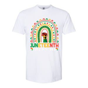 Juneteenth June 19 1865 Rainbow Blm Black History Freedom Cute Gift Softstyle CVC T-Shirt