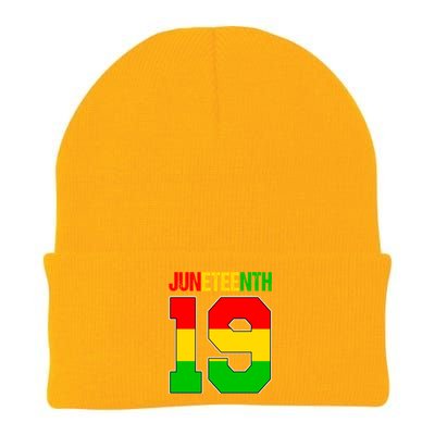 Juneteenth June 19 African American Black History Melanin Funny Gift Knit Cap Winter Beanie