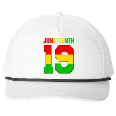 Juneteenth June 19 African American Black History Melanin Funny Gift Snapback Five-Panel Rope Hat