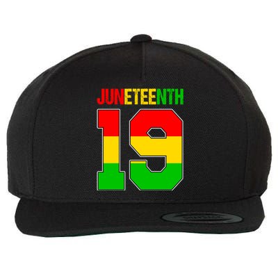 Juneteenth June 19 African American Black History Melanin Funny Gift Wool Snapback Cap