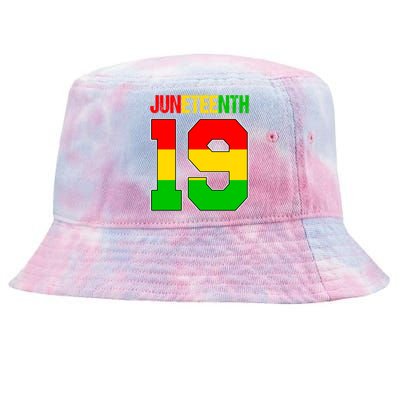 Juneteenth June 19 African American Black History Melanin Funny Gift Tie-Dyed Bucket Hat