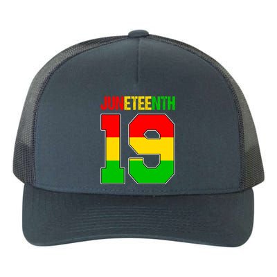 Juneteenth June 19 African American Black History Melanin Funny Gift Yupoong Adult 5-Panel Trucker Hat