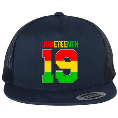 Juneteenth June 19 African American Black History Melanin Funny Gift Flat Bill Trucker Hat