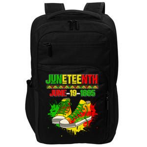 Juneteenth June 19 1865 Sneakers Black History Month African Gift Impact Tech Backpack