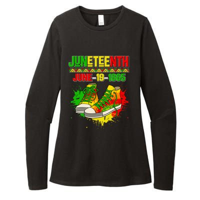 Juneteenth June 19 1865 Sneakers Black History Month African Gift Womens CVC Long Sleeve Shirt