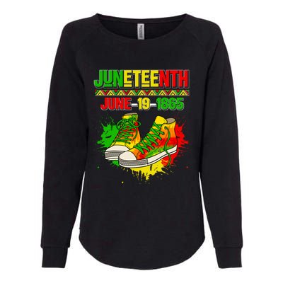 Juneteenth June 19 1865 Sneakers Black History Month African Gift Womens California Wash Sweatshirt