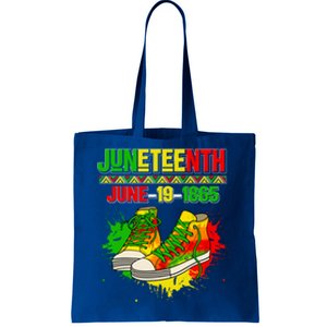 Juneteenth June 19 1865 Sneakers Black History Month African Gift Tote Bag