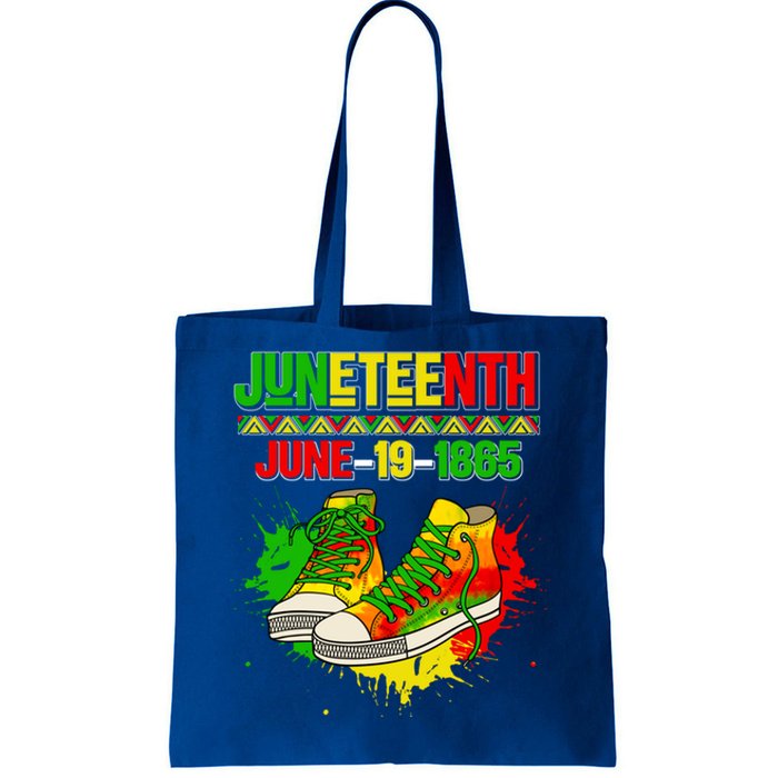 Juneteenth June 19 1865 Sneakers Black History Month African Gift Tote Bag