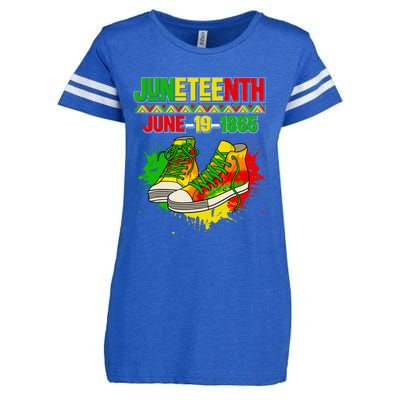 Juneteenth June 19 1865 Sneakers Black History Month African Gift Enza Ladies Jersey Football T-Shirt