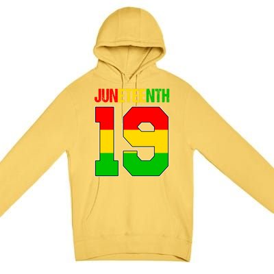 Juneteenth June 19 African American Black History Melanin Cute Gift Premium Pullover Hoodie