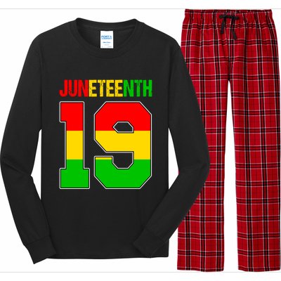 Juneteenth June 19 African American Black History Melanin Cute Gift Long Sleeve Pajama Set