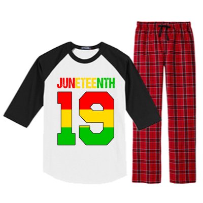 Juneteenth June 19 African American Black History Melanin Cute Gift Raglan Sleeve Pajama Set