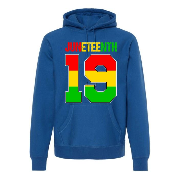 Juneteenth June 19 African American Black History Melanin Cute Gift Premium Hoodie