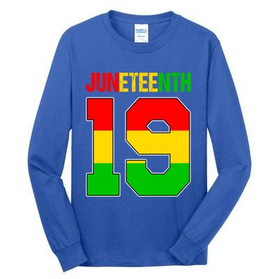 Juneteenth June 19 African American Black History Melanin Cute Gift Tall Long Sleeve T-Shirt