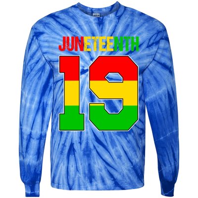 Juneteenth June 19 African American Black History Melanin Cute Gift Tie-Dye Long Sleeve Shirt