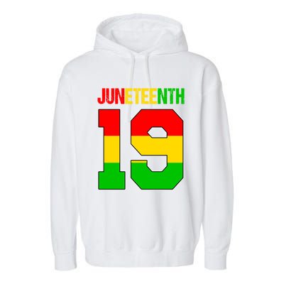 Juneteenth June 19 African American Black History Melanin Cute Gift Garment-Dyed Fleece Hoodie