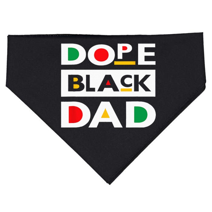 Juneteenth June 19 1865 Dope Black Dad Father Day 19th June USA-Made Doggie Bandana