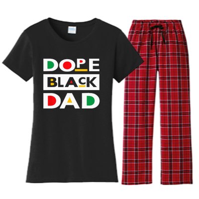 Juneteenth June 19 1865 Dope Black Dad Father Day 19th June Women's Flannel Pajama Set