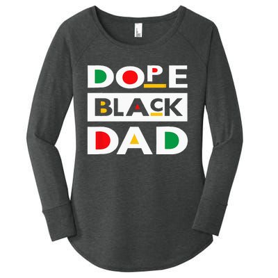 Juneteenth June 19 1865 Dope Black Dad Father Day 19th June Women's Perfect Tri Tunic Long Sleeve Shirt