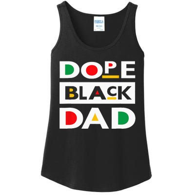 Juneteenth June 19 1865 Dope Black Dad Father Day 19th June Ladies Essential Tank