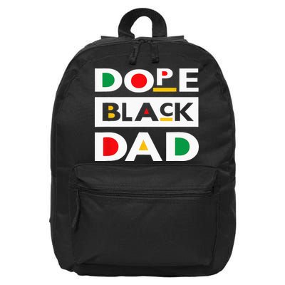 Juneteenth June 19 1865 Dope Black Dad Father Day 19th June 16 in Basic Backpack