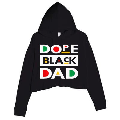 Juneteenth June 19 1865 Dope Black Dad Father Day 19th June Crop Fleece Hoodie