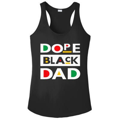 Juneteenth June 19 1865 Dope Black Dad Father Day 19th June Ladies PosiCharge Competitor Racerback Tank