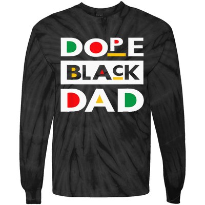 Juneteenth June 19 1865 Dope Black Dad Father Day 19th June Tie-Dye Long Sleeve Shirt