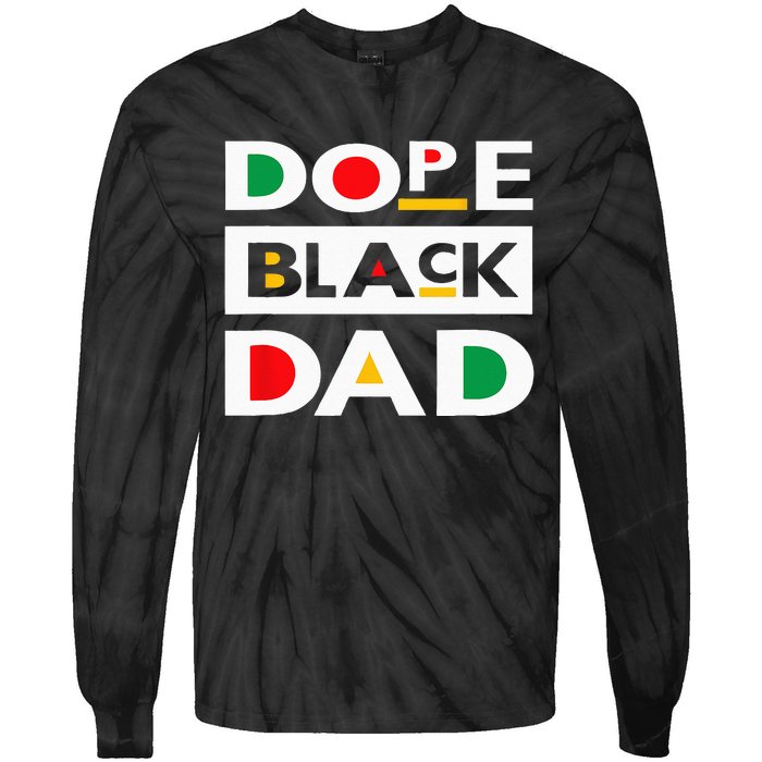 Juneteenth June 19 1865 Dope Black Dad Father Day 19th June Tie-Dye Long Sleeve Shirt