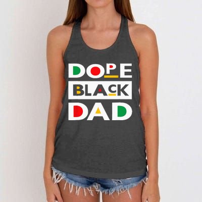 Juneteenth June 19 1865 Dope Black Dad Father Day 19th June Women's Knotted Racerback Tank