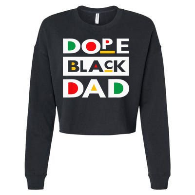 Juneteenth June 19 1865 Dope Black Dad Father Day 19th June Cropped Pullover Crew