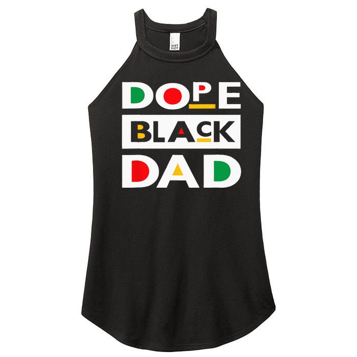 Juneteenth June 19 1865 Dope Black Dad Father Day 19th June Women's Perfect Tri Rocker Tank