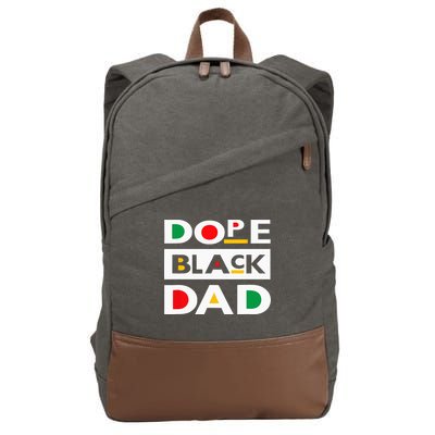 Juneteenth June 19 1865 Dope Black Dad Father Day 19th June Cotton Canvas Backpack
