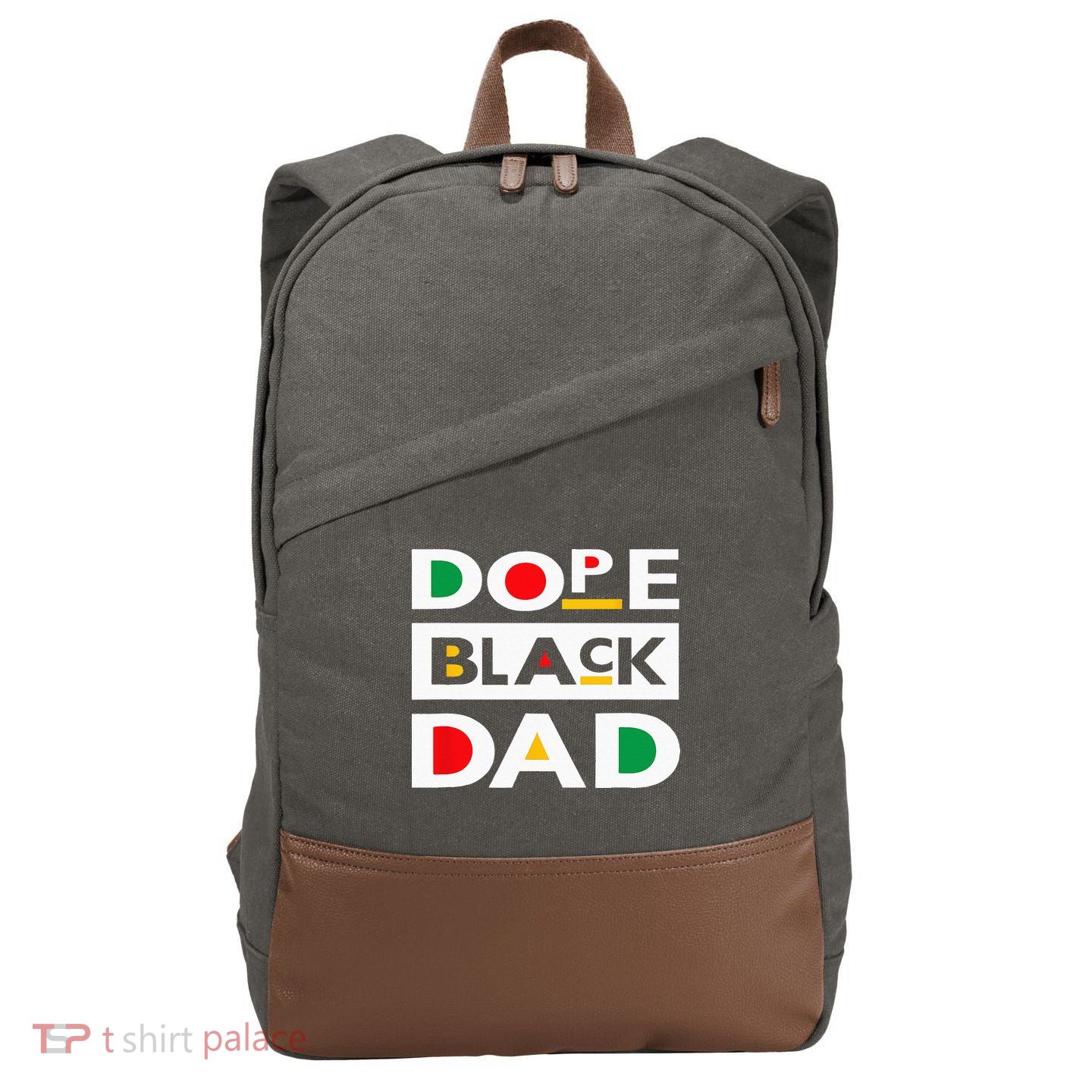 Juneteenth June 19 1865 Dope Black Dad Father Day 19th June Cotton Canvas Backpack