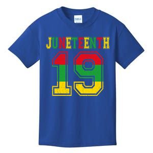 Juneteenth June 19 African American Melanin Black History Meaningful Gift Kids T-Shirt