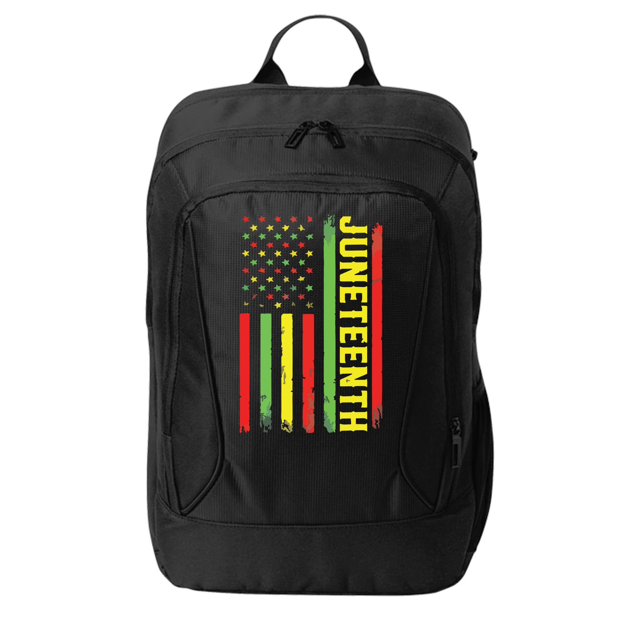 Juneteenth June 19th 1865 Juneteenth Black Freedom Day Flag City Backpack