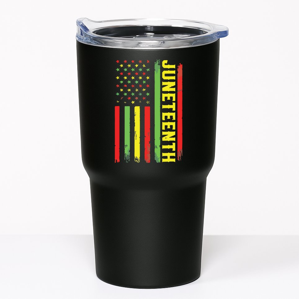 Juneteenth June 19th 1865 Juneteenth Black Freedom Day Flag Tumbler