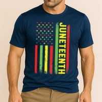 Juneteenth June 19th 1865 Juneteenth Black Freedom Day Flag Cooling Performance Crew T-Shirt