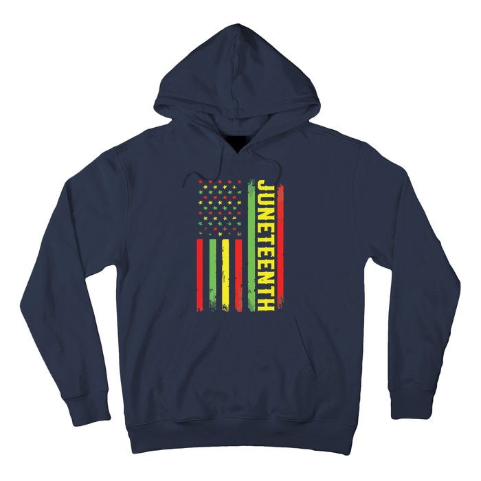 Juneteenth June 19th 1865 Juneteenth Black Freedom Day Flag Hoodie