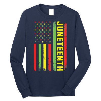 Juneteenth June 19th 1865 Juneteenth Black Freedom Day Flag Long Sleeve Shirt