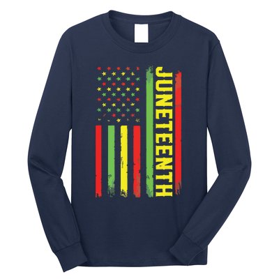 Juneteenth June 19th 1865 Juneteenth Black Freedom Day Flag Long Sleeve Shirt