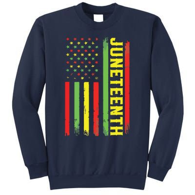 Juneteenth June 19th 1865 Juneteenth Black Freedom Day Flag Sweatshirt