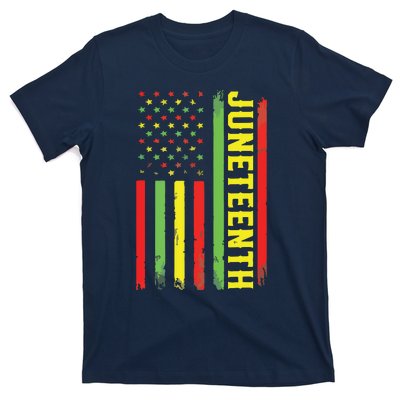 Juneteenth June 19th 1865 Juneteenth Black Freedom Day Flag T-Shirt