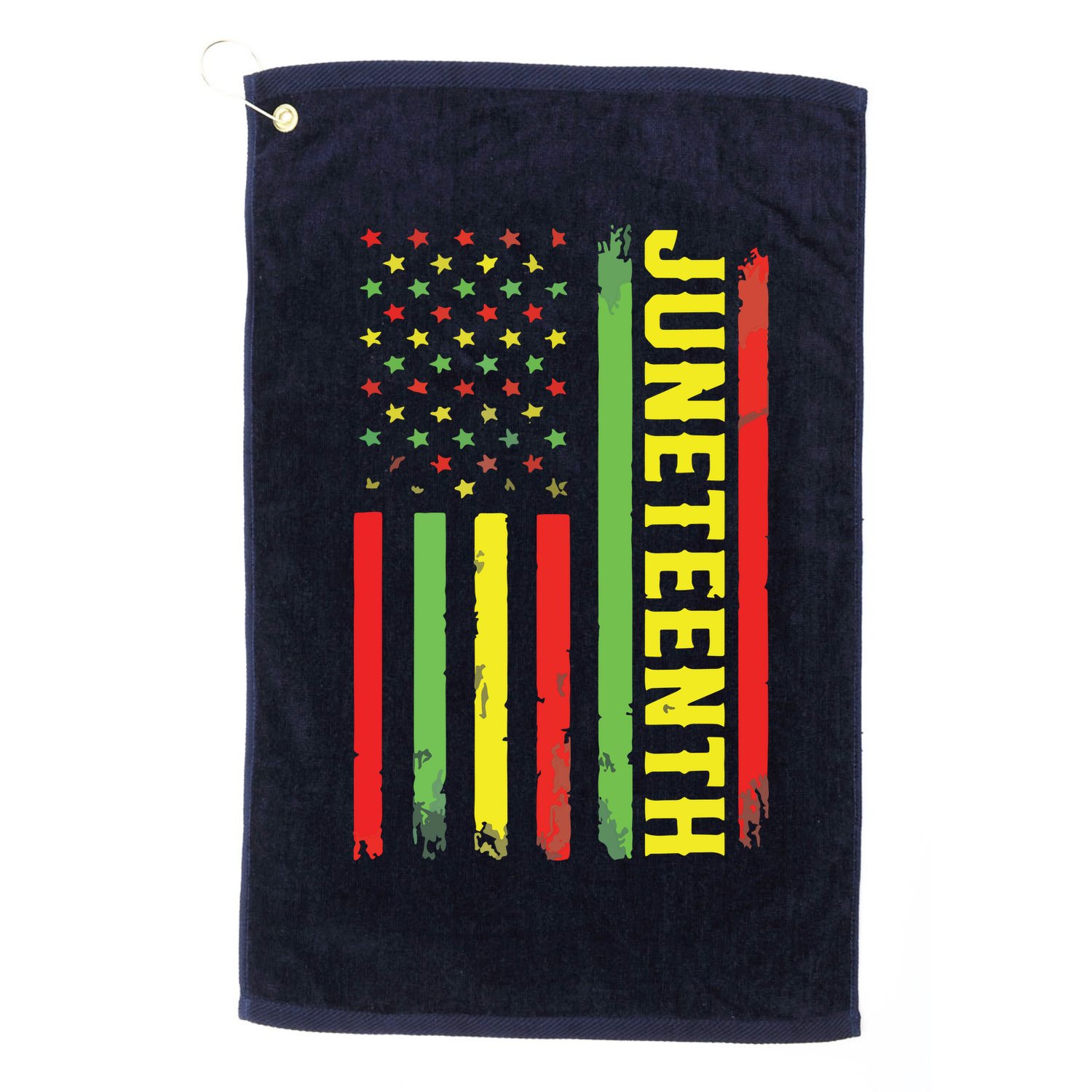 Juneteenth June 19th 1865 Juneteenth Black Freedom Day Flag Golf Towel