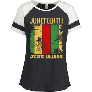 Juneteenth June 19 Melanin Black History African American Gift Enza Ladies Jersey Colorblock Tee